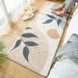 Preview: Großhandel B2B Teppich Bettvorleger aus Vlies Schlafzimmer Blätter Design